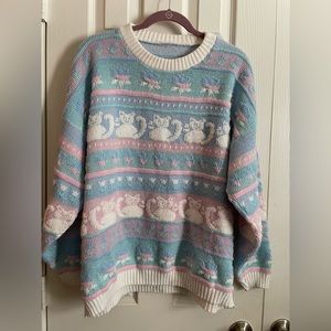 🌲Sparkly cat sweater